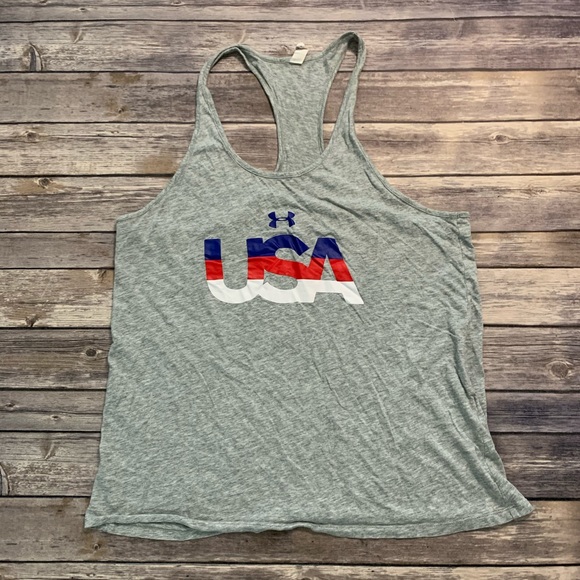 Under Armour Tops - Under Armour USA Racerback Tank